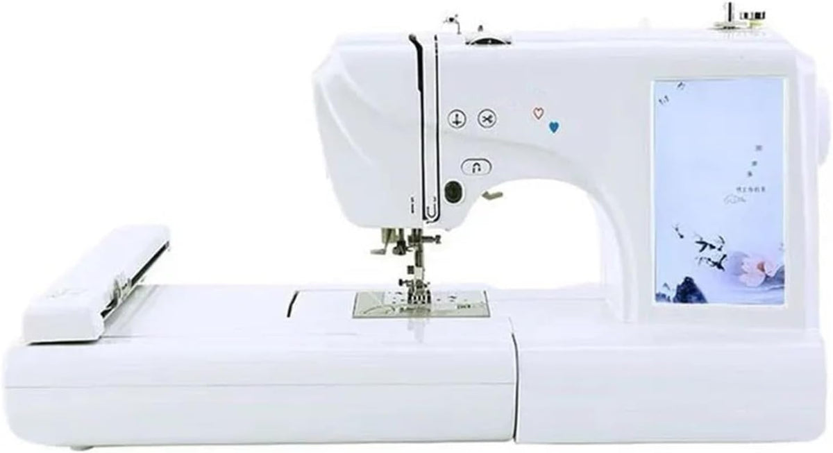 VChics Stickmaschinen, Grau, Automatische Haushaltsstickmaschine Multifunktionale Näh