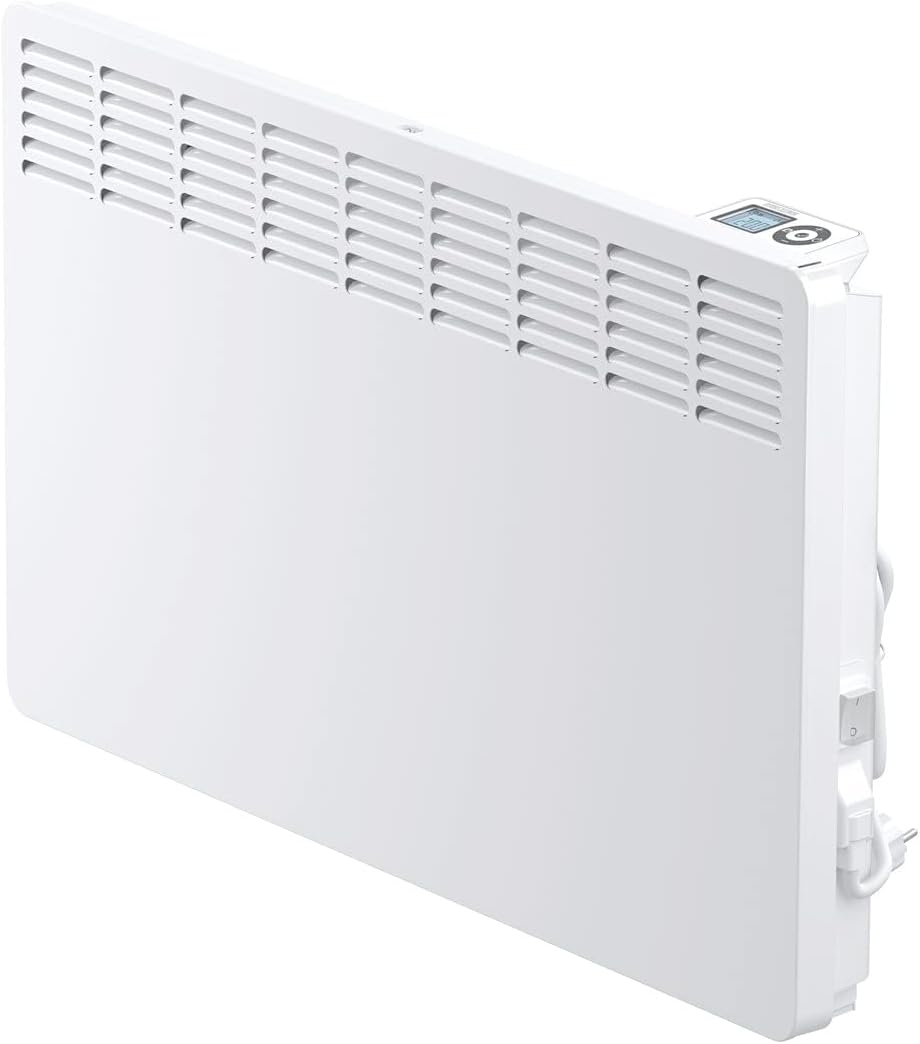 Stiebel Eltron Elektroheizkörper, 2 kW, 25 m, Schwarz, Wandkonvektor CNS 200 TREND, für ca. ², LC-Display, Wochentimer
