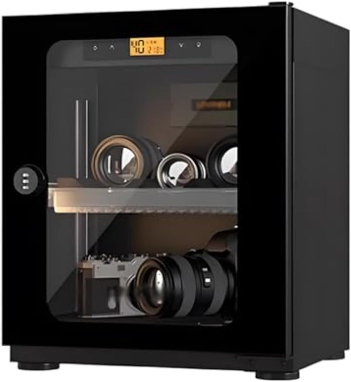Feuchtigkeitsbeständige Kamera, 30 l, Grau, Aufbewahrungsbox für s und Objektive, elektronischer Trockenschrank mit digitalem Touch-Panel