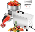ByBoDi Elektrische Getreidemühlen, 160 kg, 450 W, Silber, Elektrische Tomatenpresse , Edelstahl-Untertassenformer in Profiqualität