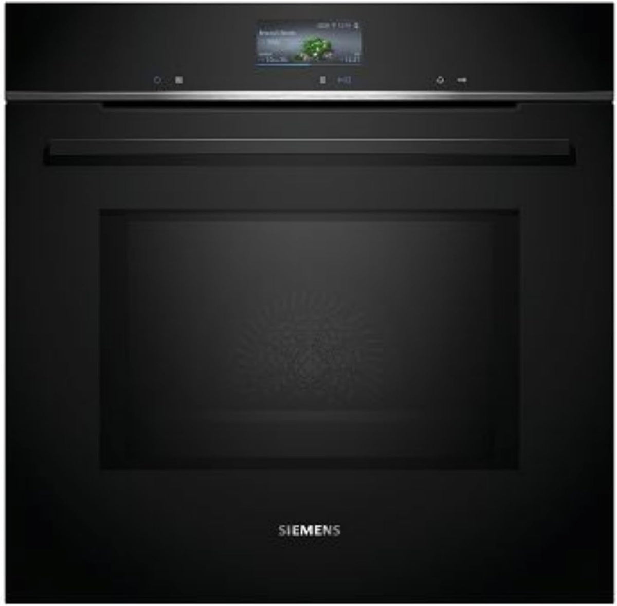 Siemens Backofen, 60 x 60 cm, Schwarz/Silber, iQ700 Smarte Einbau- Schwarz Edelstahl HM776GKB1