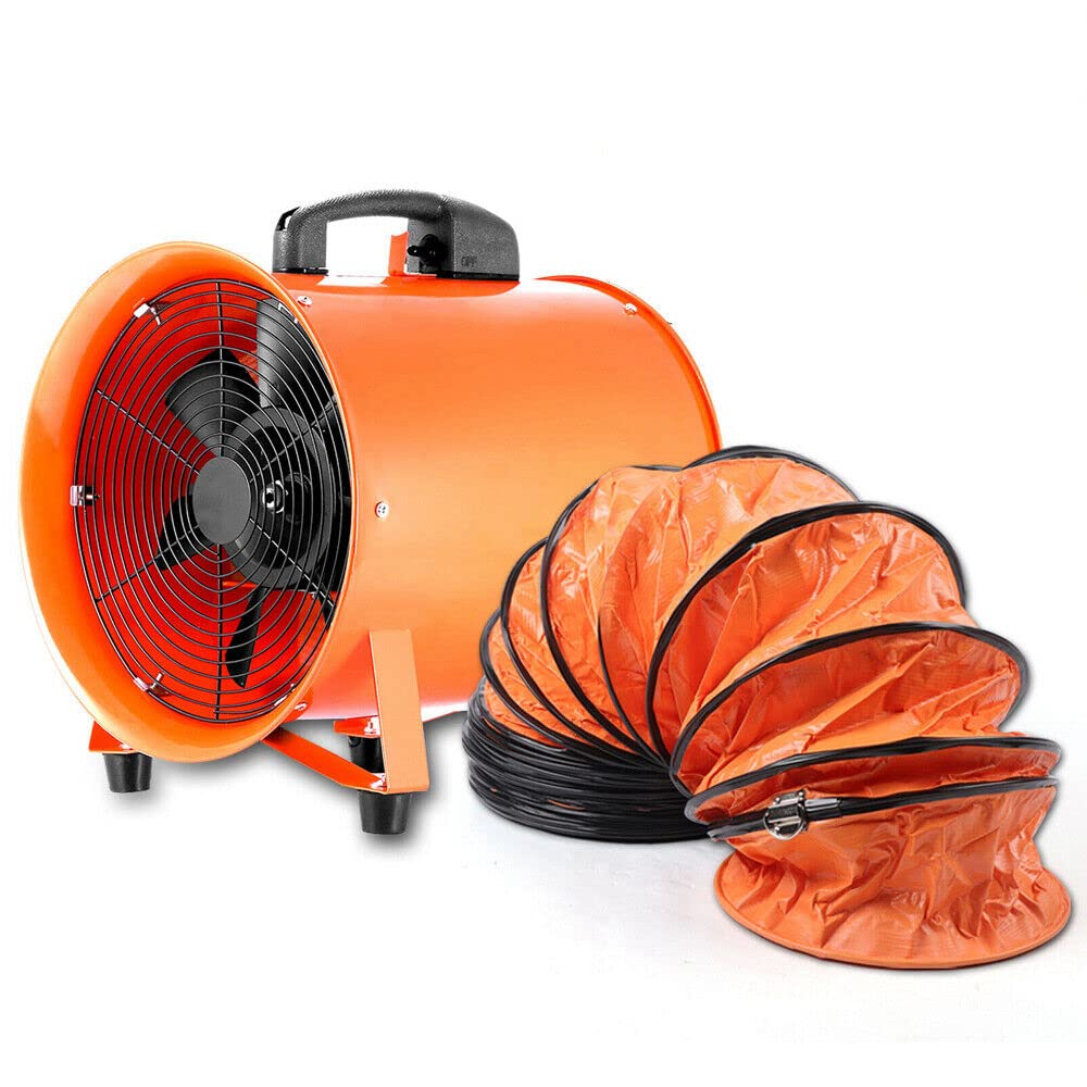 Loohacp Lüftungsanlage, 3900m, 250 mm, 10M, Weiß, Gebläse Industrieventilator Axialgebläse Ventilator