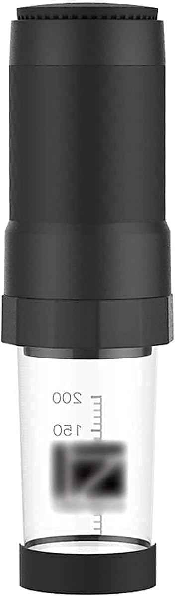 HWSY Kaffeemaschine, Schwarz/Silber, Vollautomatische Kaffeemühle zum Brühen, Produkte, manuelle Espressomaschine