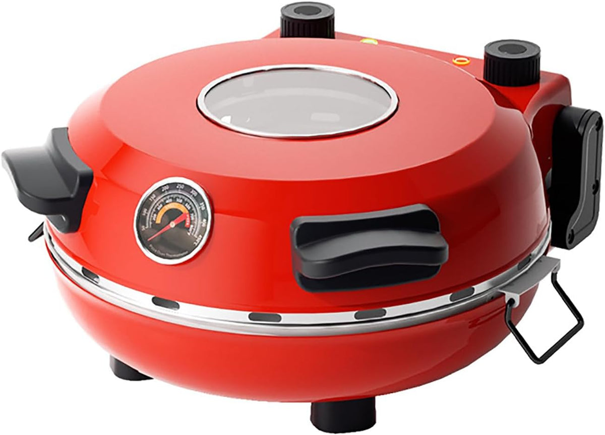 STMKB Pizzaofen, 1300 W, Schwarz, Pizzamaschine Für Den Heimgebrauch, 12-Zoll-, Unabhängige Temperaturregelung Für Ober- Und Unterrohr