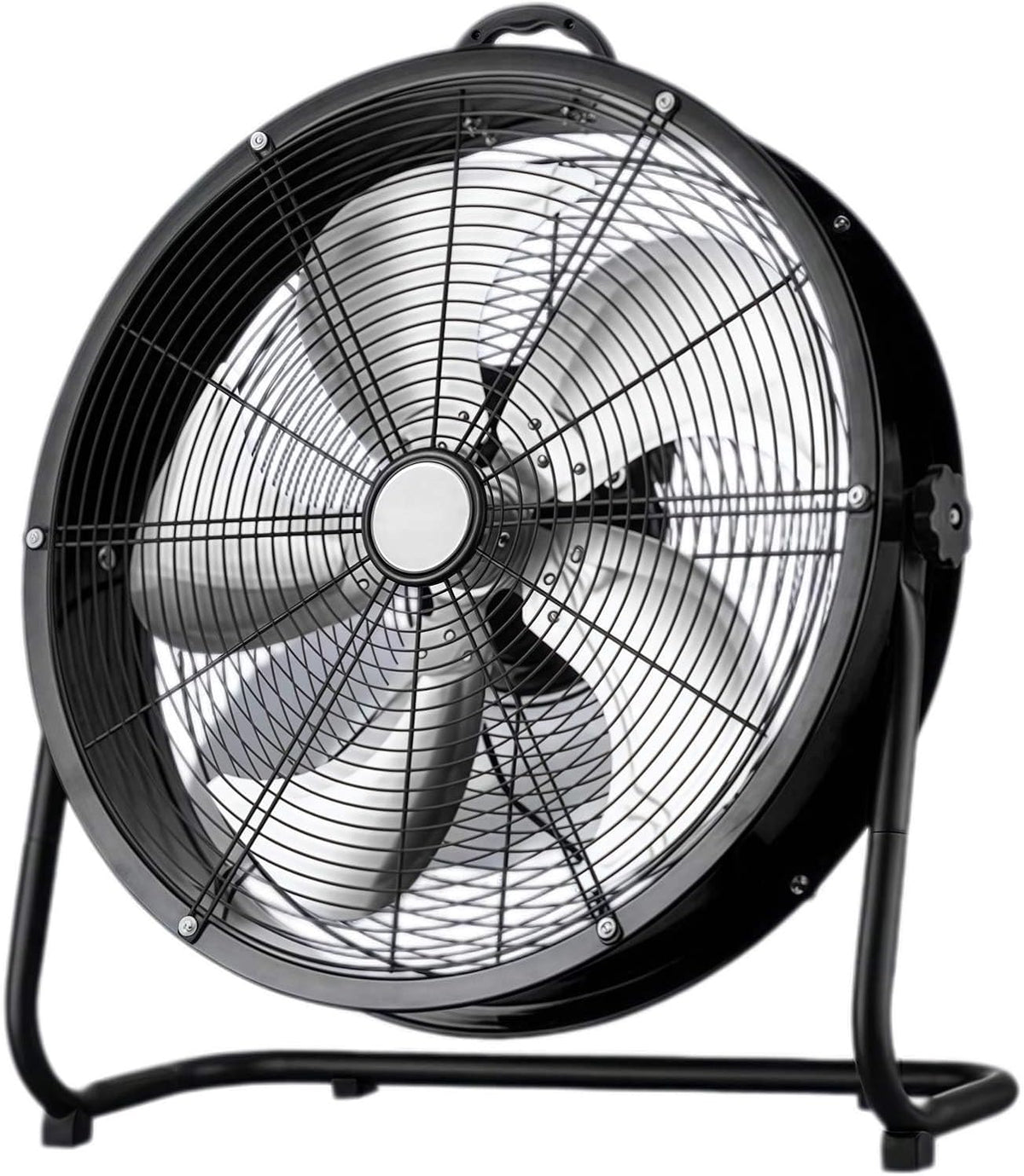 Industrieller Standventilatoren, Weiß, Trommelventilator, Hochgeschwindigkeits-Bodenventilator mit Kupfermotor