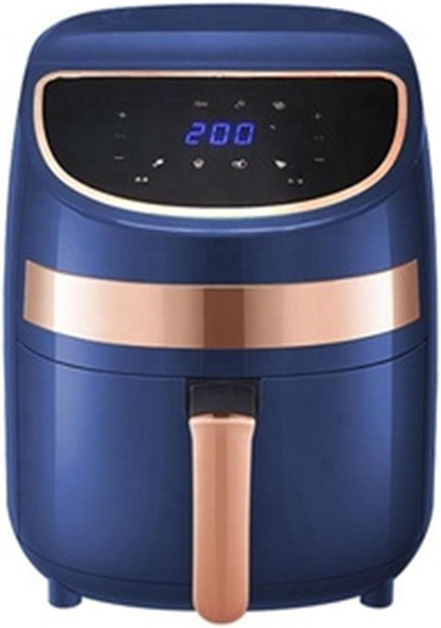 YRPEVFGAS Heissluftfritteuse, 5 l, Schwarz, Heißluftfritteuse, All-in-One-Smart-Touchscreen, multifunktionale elektrische Fritteuse für den Haushalt