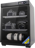 QUTBAG Luftentfeuchter, 50 L, Weiß, Kameraobjektiv-Trockenschrank, 3-lagige elektronische feuchtigkeitsbeständige Box