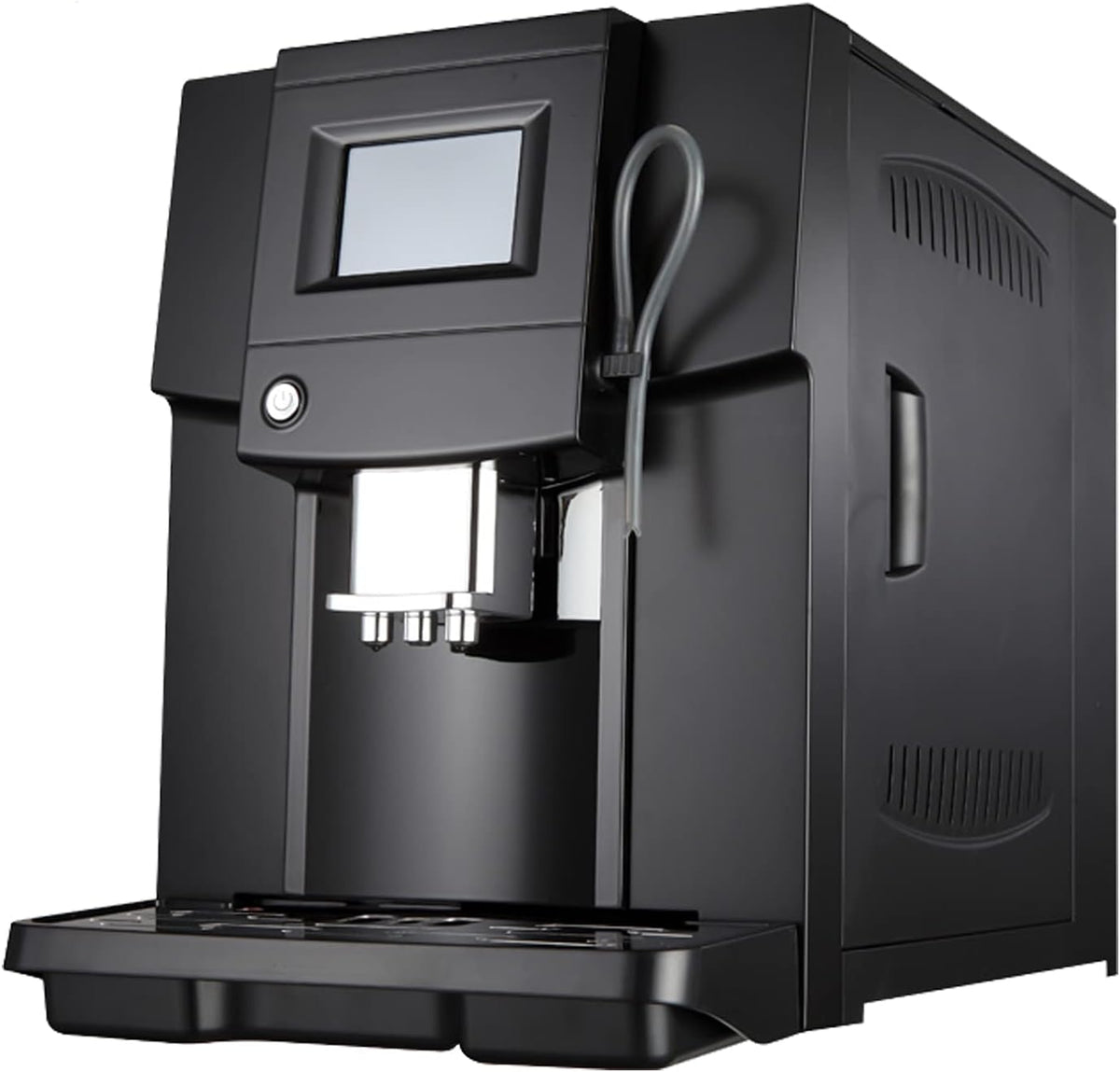 Gewerbe Kaffeemaschine, 200 W, Schwarz, gewerbliche, 30 Sek./Tassen-, mit Bohnenmahlfunktion, 8-Gang-Einstellung