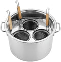 Pastatopf Suppentöpfe, Silber, Set aus Edelstahl mit Siebkorb, vielseitiger Nudelkocher für Zuhause & Restaurant