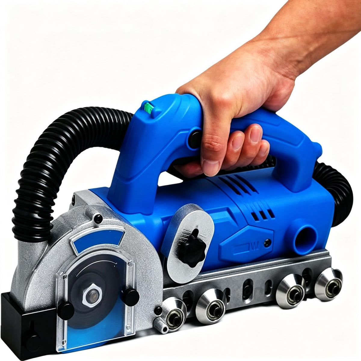 DPLXQPP Staubsauger, Schwarz, Elektrische Fugenreinigungsmaschine, Fliesenreinigungsgerät Mit 4-Rad-Design Für Sauberes