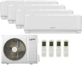GREEN ELECTRIC Split-Klimaanlage, Weiß, Plus Klimaanlage Quadri Split 9000+9000+9000+18000 BTU, Wi-Fi R32, Energieeffizienz A++/A+