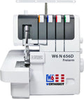 W6 WERTARBEIT Overlock-Nähmaschinen, Schwarz, W6 Nähmaschine N 656D Freiarm Overlock