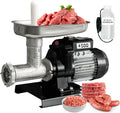 Reber Fleischwölfe, 500 W, Schwarz, Elektrischer Fleischwolf Nr. 12 zum Mahlen von Fleisch, Zubereitung von Würstchen