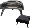 SANTOS Pizzaofen, 37 cm, Schwarz, O-160 - inkl. innovativem Pizza-Drehteller & U-Brenner