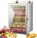 NzEupno Dörrautomaten, 400 W (6/ 8 Tabletts), 800 W (12/ 18 Tabletts), Edelstahl, Edelstahl 304, Grau