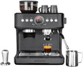 GASTROBACK Kaffeemaschine, Schwarz/Silber, Espresso Siebträgermaschine mit Mahlwerk - 42627 Advanceded