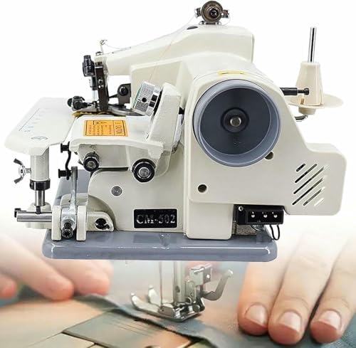 WTLONBF Blindstichmaschine, 8 mm, Schwarz, Blindstich-Saummaschine mit Fußpedal, Näh- und Stickmaschine, 10 Nadeln