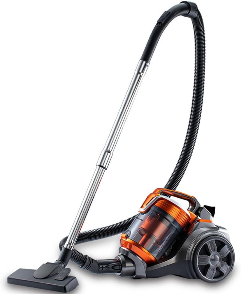 3600 W Staubsauger, 3600 W, Schwarz, beutelloser Zyklon mit HEPA-Filter, leicht & leise, ausziehbarer Schlauch, inklusive Aufsätzen