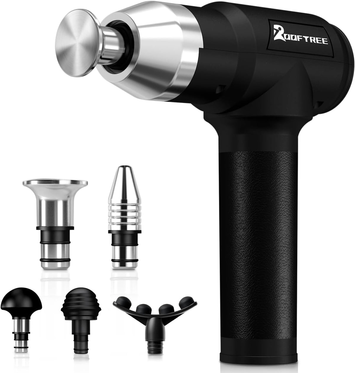 rooftree Handmassagegeräte, Schwarz, R20Massagepistole, Tiefengewebe Percussion MuskelMassagepistole für, Handheldelektrisches Rückenmassagegerät