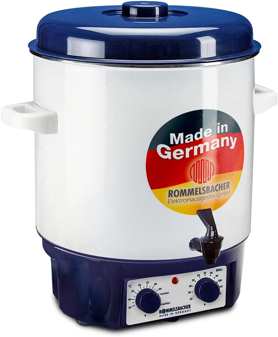 Rommelsbacher Einkochautomaten, 27 Liter, 1 Liter, 1800 W, Transparent, Glühwein-/Einkochvollautomat KA 1804, MADE IN GERMANY