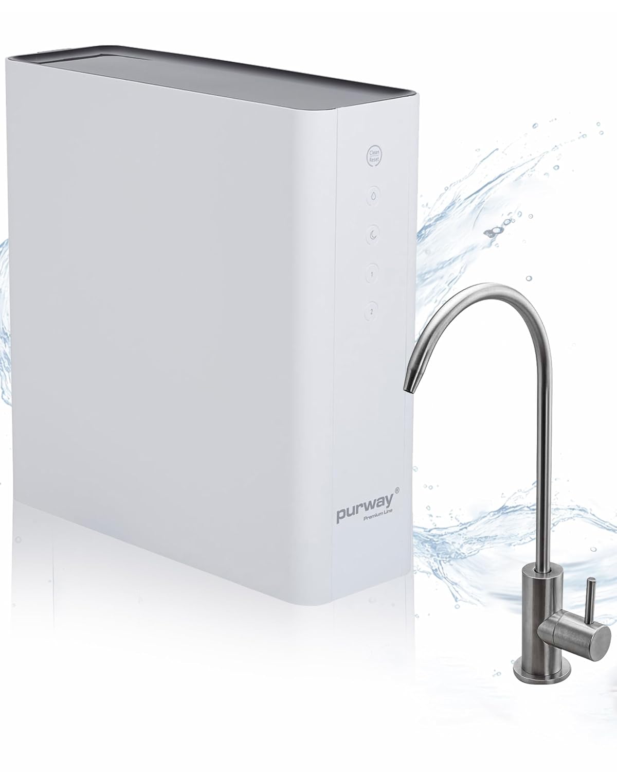 purway Crystal Group Filtrierung für unter & über der Spüle, Schwarz, ® PUR PREMIUM TOP 600 GPD Direct flow Umkehrosmoseanlage