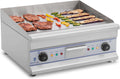 Royal Catering Elektrogrill, 60 x 52 x 28 cm, 3200 W, Silber, Tischgrill Grillplatte Gastrogrill Edelstahl (2 x