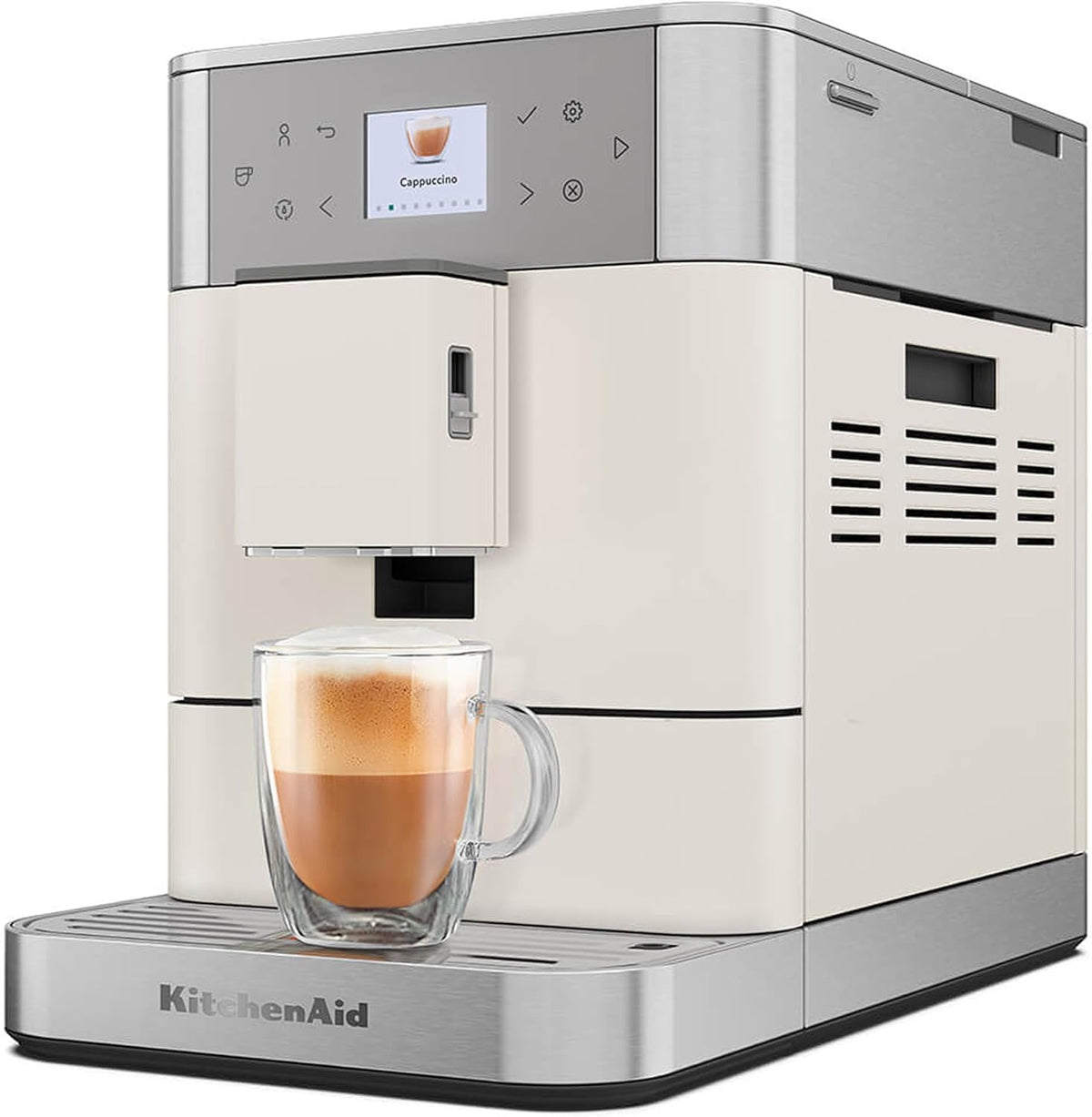 KitchenAid Kaffeevollautomat, Weiß, Maschine I KF6 I Heißgetränke von Espresso bis Cappuccino I