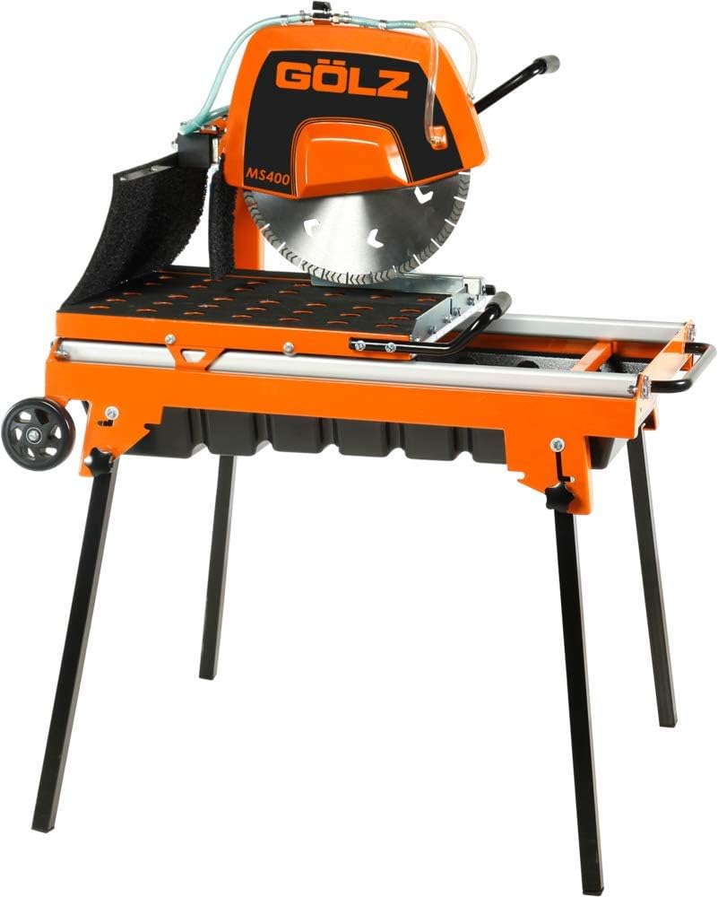 GÖLZ Fliesenschneider, Schwarz, MS-400 Steinschneidemaschine - Made in Germany