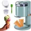 BAOJUHUIKANG Eismaschine, 27 x 42,5 Zentimeter / 10,63 x 16,73 Zoll, 20 W, 1 L, ABS Aluminium in Lebensmittelqualität, Grau