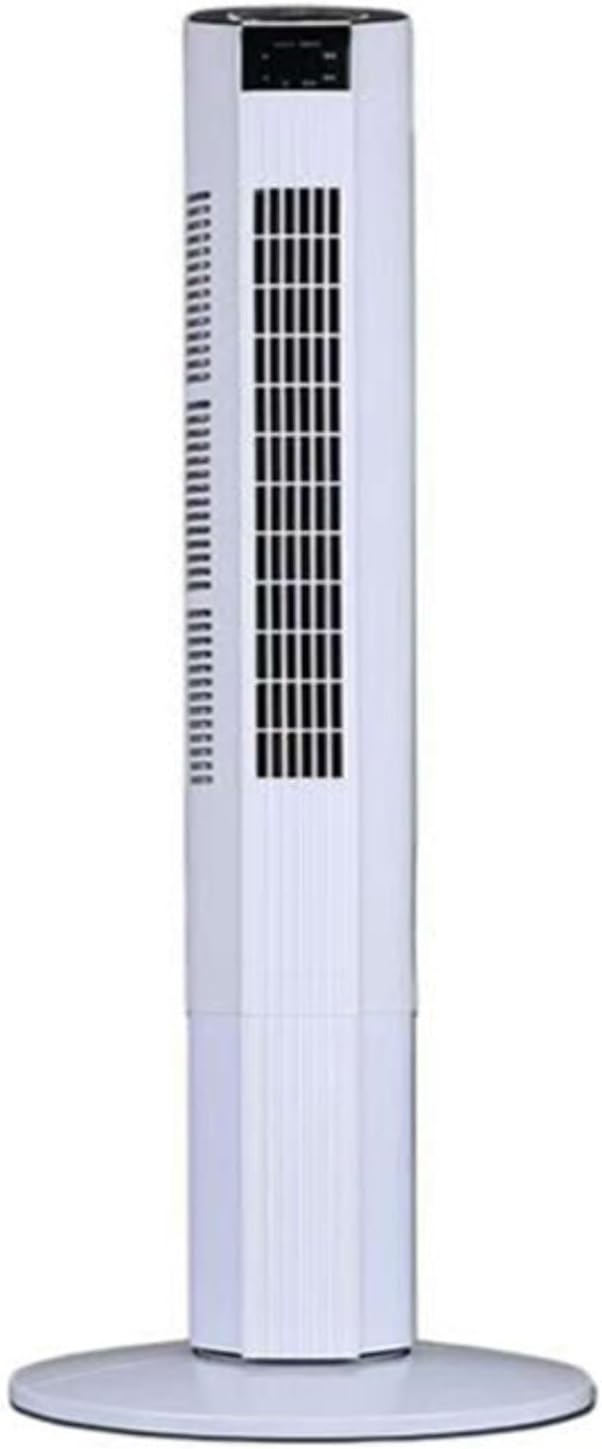 WKZBQVTHJGS Turmventilator, 95CM, Schwarz, Silent Tower Fan 3-Gang, Bladeless Luftzirkulator Mit 60° Oszillation