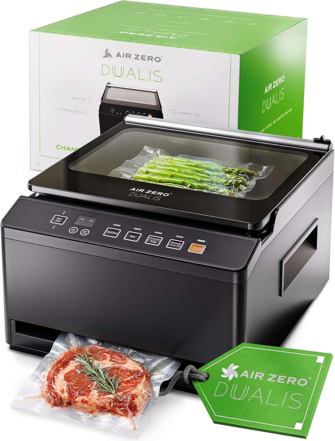 Air Zero Vacuum Folienschweißgeräte, Schwarz, Dualis Premium Vakuumierer