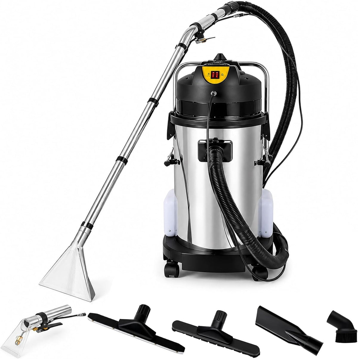 Sofa AETEREOS, 40 L, Schwarz, Waschsauger Teppichreiniger, Nass Trockensauger, großes Fassungsvermögen