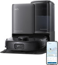 Amazon Renewed Saugroboter, Schwarz, eufy Saug- und Wischroboter E25 Omni, HydroJet System mit selbstreinigender Wischrolle