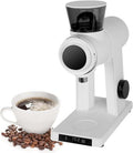 HCAUYNN Elektrische Scheibenmühlen, 300 W, 60 Mm, Schwarz, KaffeemüHle Mit Flachem Mahlwerk, Durchmesser Der Mahlscheibe