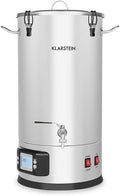 Klarstein Braukessel, 30 Liter, 3000 W, Silber, Maischfest - Bierbrauset, Maischekessel, Bierbrauanlage mit 2 Stufen: 1500/