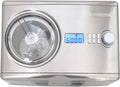 Gino Gelati Eismaschine, 250 W, Silber, Digitale Edelstahl und Joghurt Bereiter mit Kompressor IC
