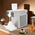 MIIWWOWO Eismaschine, 1200 W, 180 kg, 1200 W, Edelstahl 201, Silber, Schneeflocken /Tag Gewerbliche Schnee Eis Maschine