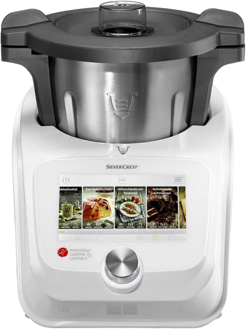 Silvercrest Universalküchenmaschinen, Schwarz, Monsieur Cuisine connect van Küchenmaschine multifunktional