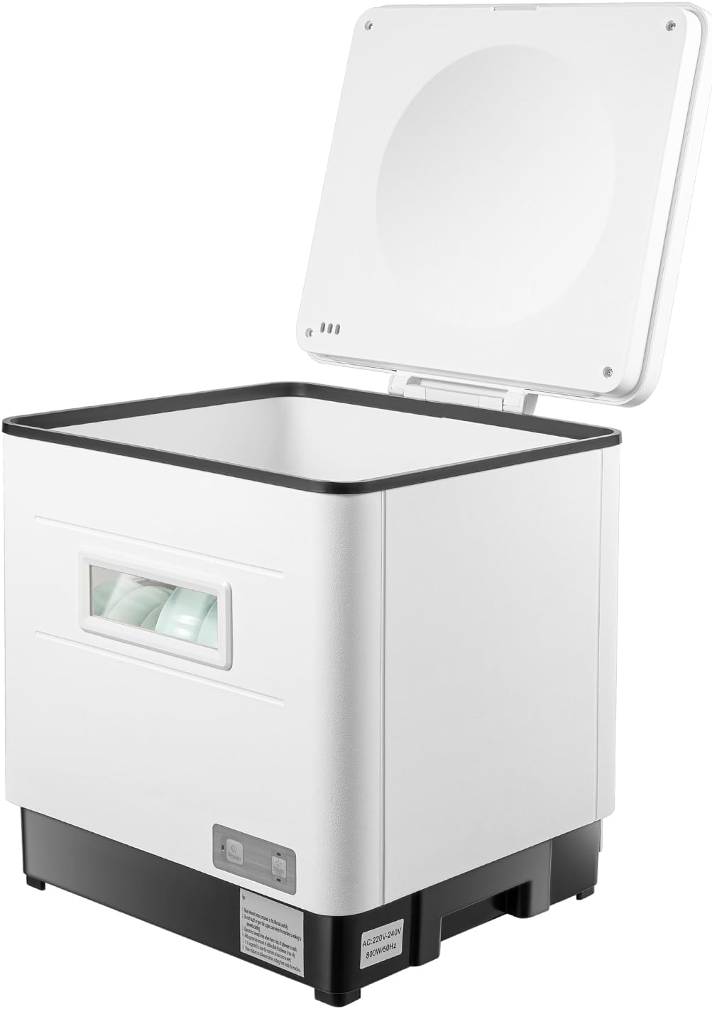 BREXOLP Tischgeschirrspüler, 42 x 38 x 46 cm / 16.53 x 14.96 x 18.11in, 1500 W, 60 l, PP, 304 Edelstahl, Silber