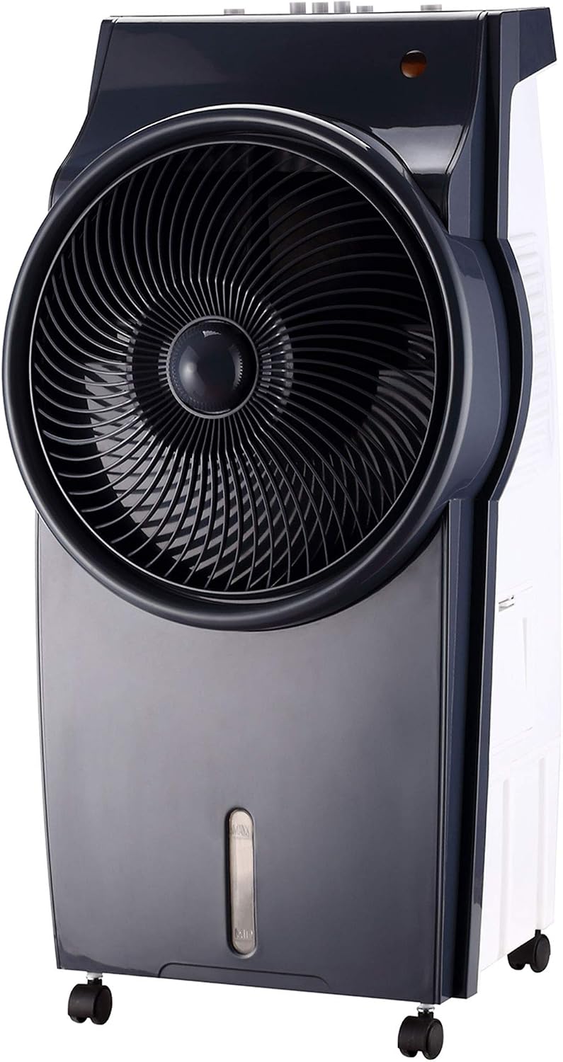Syntrox Germany Standventilatoren, 95 Watt, 230 V, 50 Hz, 95 W, 8 L, Schwarz, 4 in 1 Luftkühler Luftbefeuchter Lufterfrischer