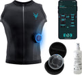 Antelope Elektrostimulatoren, Schwarz, Evolution EMS Tank Top Herren Größe S-XXL, EMS Trainingsgerät, Bauchtrainer und Rückentrainer