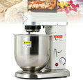 JKJZSALJ Standmixer, 10 L, Silber/Weiß, Gewerblicher Aus Edelstahl, Hochleistungs-Elektromixer Mit 3 Einstellbaren