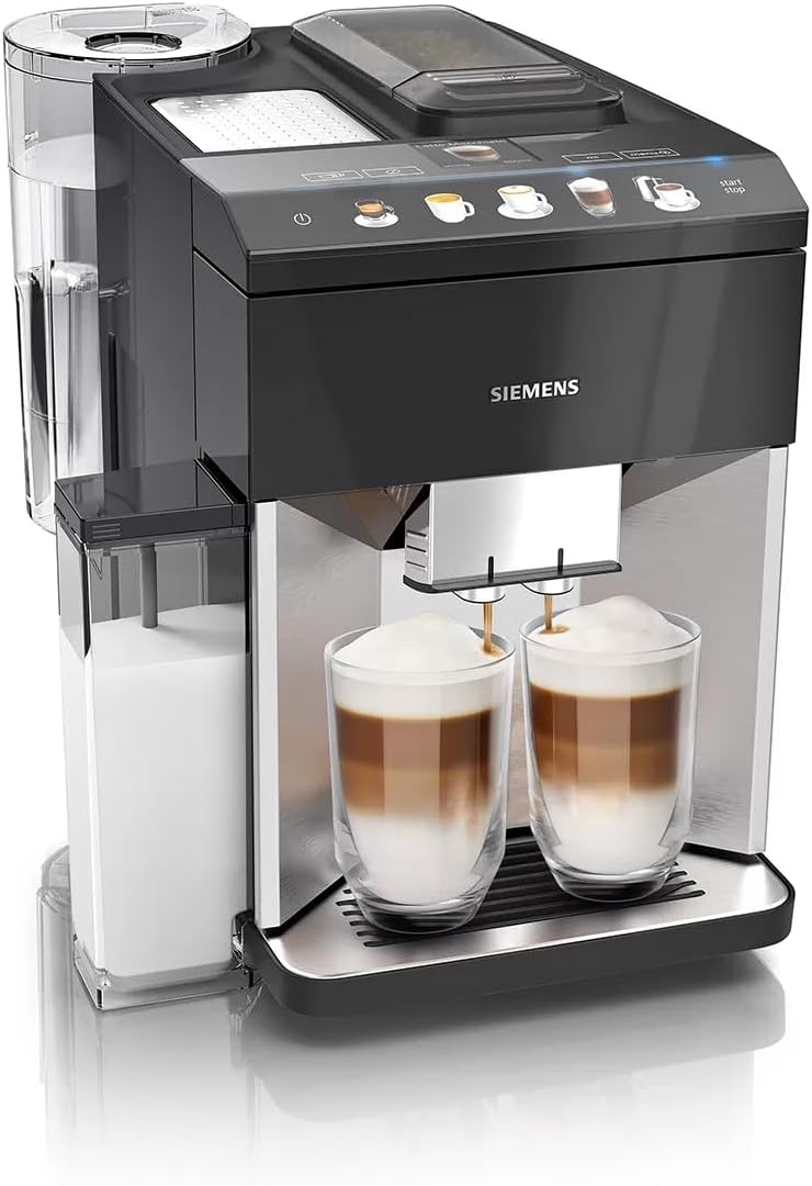 Siemens Kaffeemaschine, 1,7 l, Schwarz/Silber, EQ.500 TQ507R03 Vollautomatisch Espressomaschine