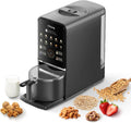 O.Young Milchaufschäumer, 1200 W, 1,2 L, Schwarz, selbstreinigender Pflanzenmilch-Maker Nussmilchmaschine mit, Pflanzendrink-Maker für Hafermilch