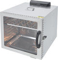 Beaudreaul Dörrautomaten, 42.5 L, 1000 W, Silber, Lebensmittel-Dehydrator Elektrisch Dürrautomaten 1800rpm, Temperaturbereich 30-90°C