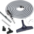 XANVAC Staubsauger, 15m, 9m, Schwarz, Zentral Saugschlauch Set - Hartboden - vers. Längen 9