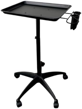 Salon Trolleys, Grau, Professioneller Friseurwagen mit Werkzeughalter, mobiler Salonwagen für Haarstyling, Haarschneiden und Friseurbedarf
