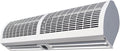 Kayziu Wandventilatoren, 1,2 m, Metalloptik + Nanobeschichtung, Weiß, ZCX Luftvorhang mit Fernbedienung Store Tür Luftschleier