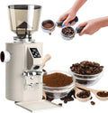 XEEAOFE Elektrische Propellermühlen, Schwarz, Kaffeemühle Flachburschen - 9 Mahlstufen
