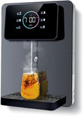 Wasserspender, Schwarz, zur Wandmontage, sofortiger Warmwasserboiler mit Smart-Touchscreen, Temperaturregelung
